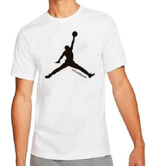Camiseta Air Jordan NBA Basquete 100% Algodão Branco (Masculino)