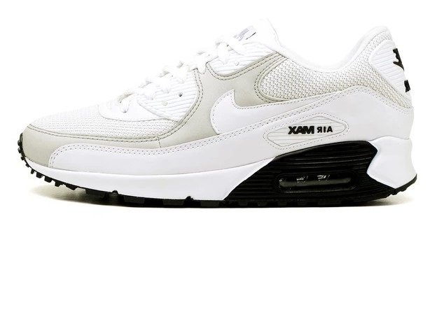 Tênis Nike Air Max 90 Essential Branco C/Sola Preta (Masculino)
