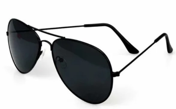 Óculos de Sol Aviador Estilo Ray-Ban C/Proteção Uv400 - Preto