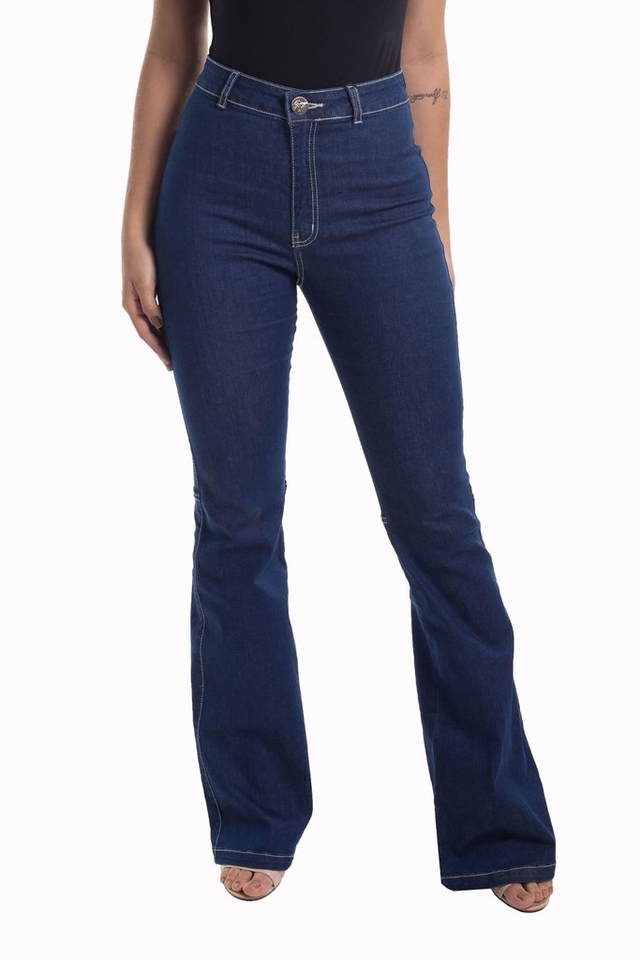 Calça Jeans Denuncia Flare Hot 24191 1 Un Azul - Inverno 2020
