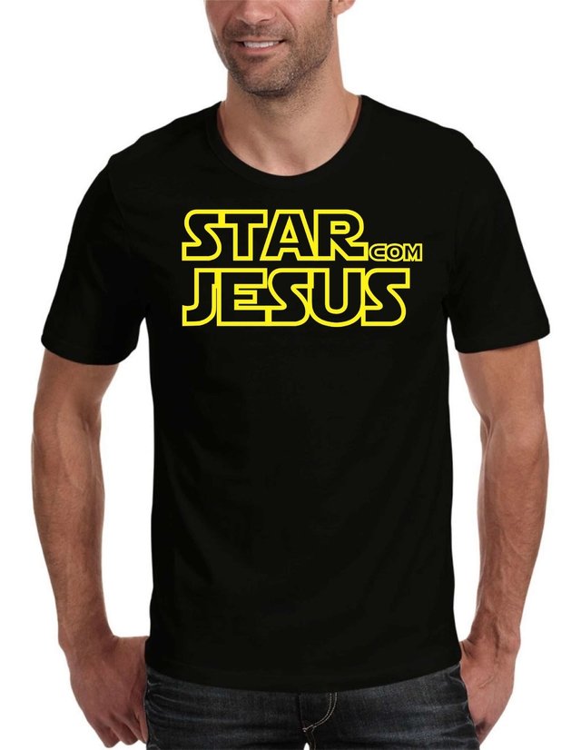 CAMISETA STAR COM JESUS - Comprar em Clube da Camiseta