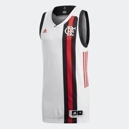 Camiseta Regata de Basquete Flamengo Adidas II 2017 2018 Jogador Swingman  CW3272