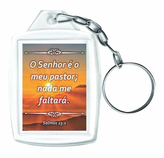 Chaveiro Acrílico Personalizados com Frases Religiosas 12 Unidades