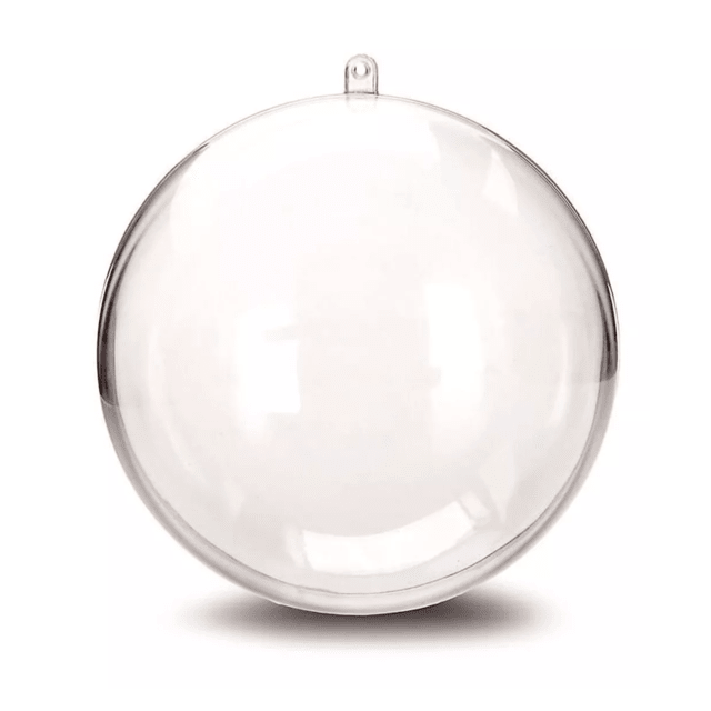 50 Esferas Bola De Acrílico Transparente 5cm