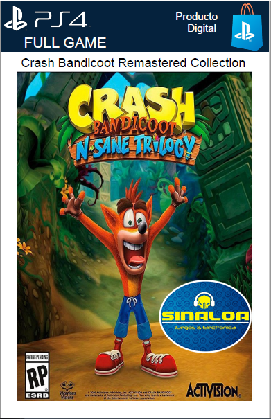 Crash Bandicoot: N. Sane Trilogy (Formato digital) PS4 cuenta secundaria