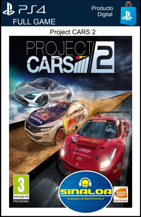 Project Cars 2 (Formato digital) PS4 cuenta secundaria