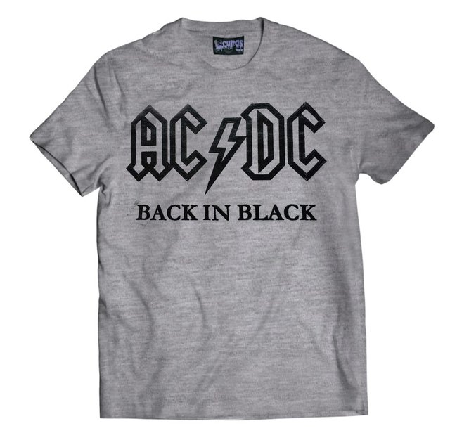 Remera AC DC BACK IN BLACK - Locuras Rock Morón