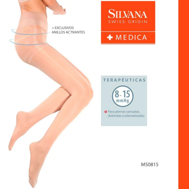 Panty Silvana Lycra Medica Descanso 8-15 Ideal Varices-Viaje Art.50815