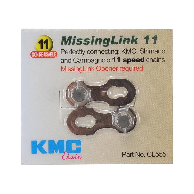 Campanilla banda lila Union Conector Cadena Kmc Missing Link 11v Silver Comp Shimano