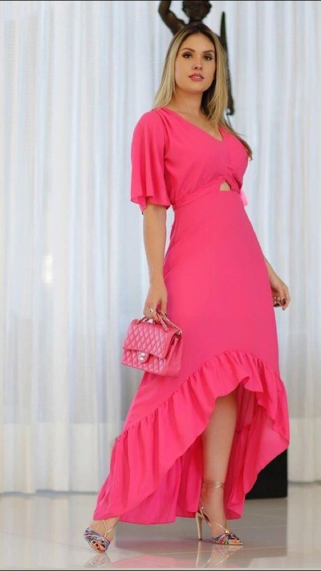 Vestido mullet (pink) - Comprar em LINDA MARIA STORES