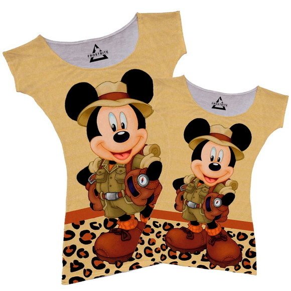 Vestido ou Camiseta Mickey Safari - FrostBite Brasil