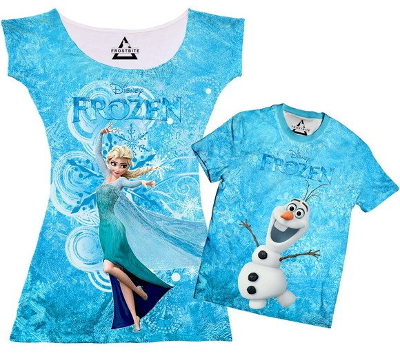 Vestido ou Camiseta Frozen - FrostBite Brasil
