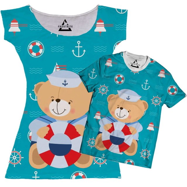 Vestido ou Camiseta Urso Marinheiro - FrostBite Brasil