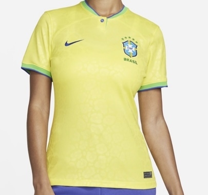 Camisa Feminina Brasil Home Copa do Mundo 2022