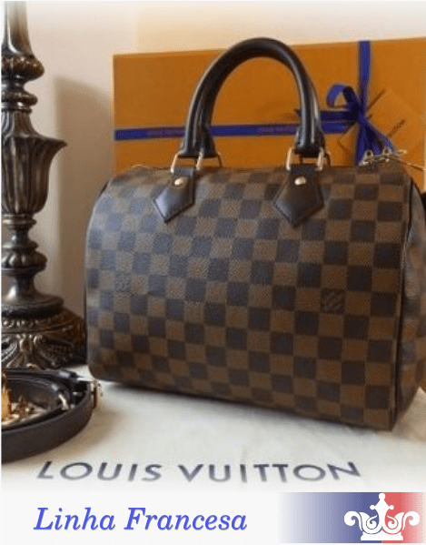 Bolsa Louis Vuitton Speedy Bandouliere 35 Damier Ebene
