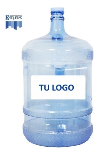 Etiqueta Bidon 6 12 20 L Agua Plastico Autoadhesivo 1500 U