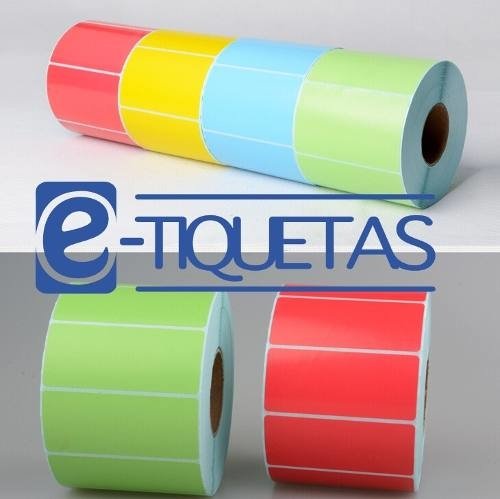 Rollo Etiquetas Autoadhesivas Color 100x70 mm 800 unid elección
