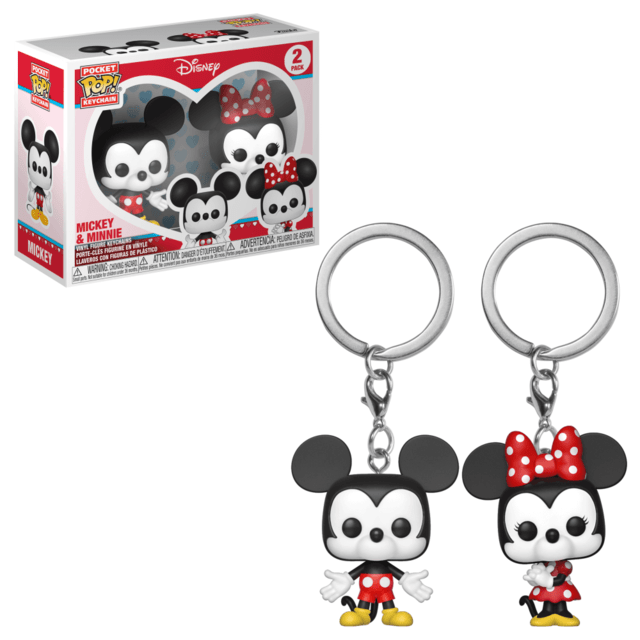 POP Chaveiro Mickey & Minnie: Disney - Funko