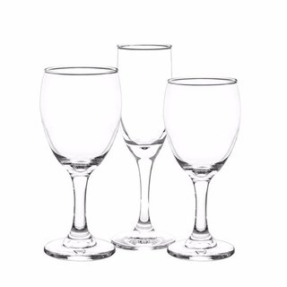Pack 12 Copas Agua Vino Champagne Cristar Aragon Windsor