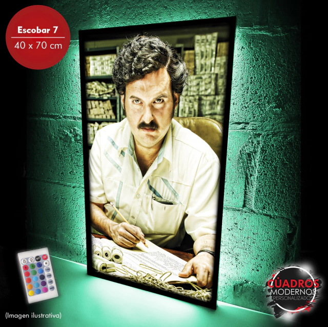 Pablo Escobar LED 7 - Comprar en Cuadros Modernos