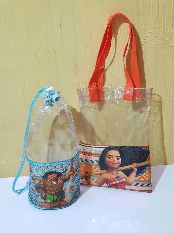 Sacola ou Mochila de Praia lembrancinha para festa infantil