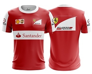 Camiseta Piloto Ferrari Retrô