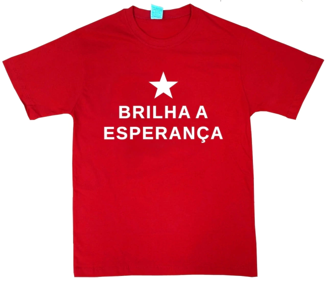 Camiseta Lula Pt Brilha a Esperança - Art Vest
