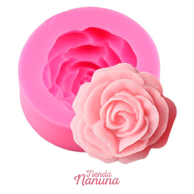Molde Silicona – Rosa grande - Tienda Nanuna