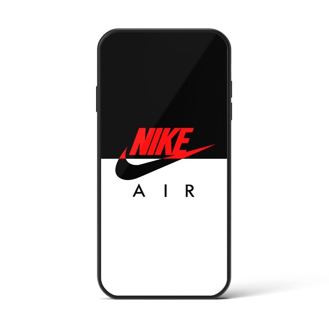Funda Nike Air Negra Blanca y Roja - Banzai Cases