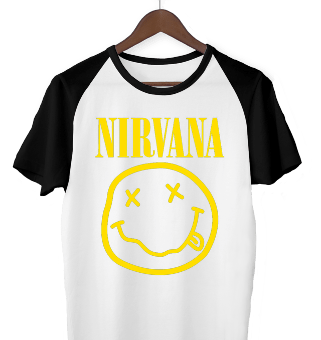 Remera Nirvana Smile M2 Ranglan - Comprar en Tienda Uke