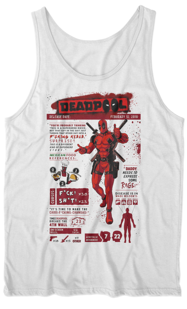 Musculosa Deadpool M3 - Comprar en Tienda Uke