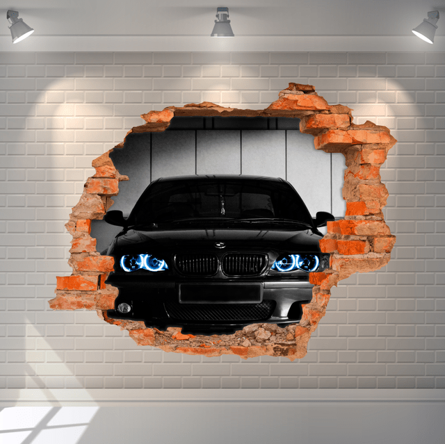 Vinilo 3d Autos BMW