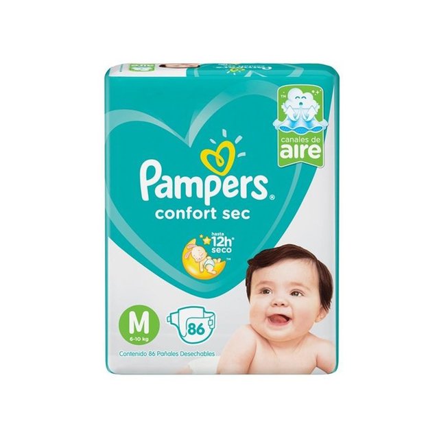 Pampers Confort Sec mes consumo M, G, XG, XXG