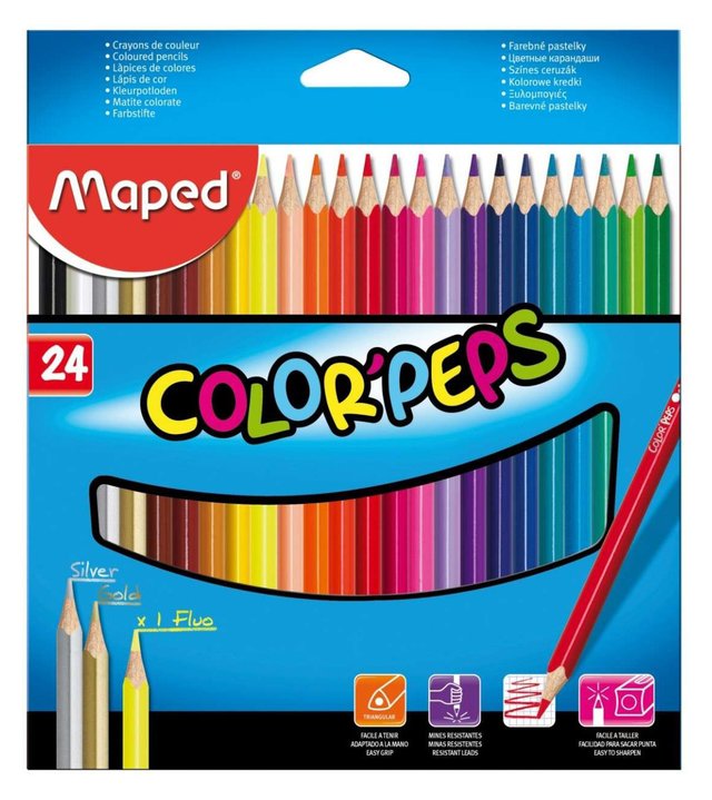 Lapiz Color x24 Maped Duo ColorPeps - Libreria Lerma