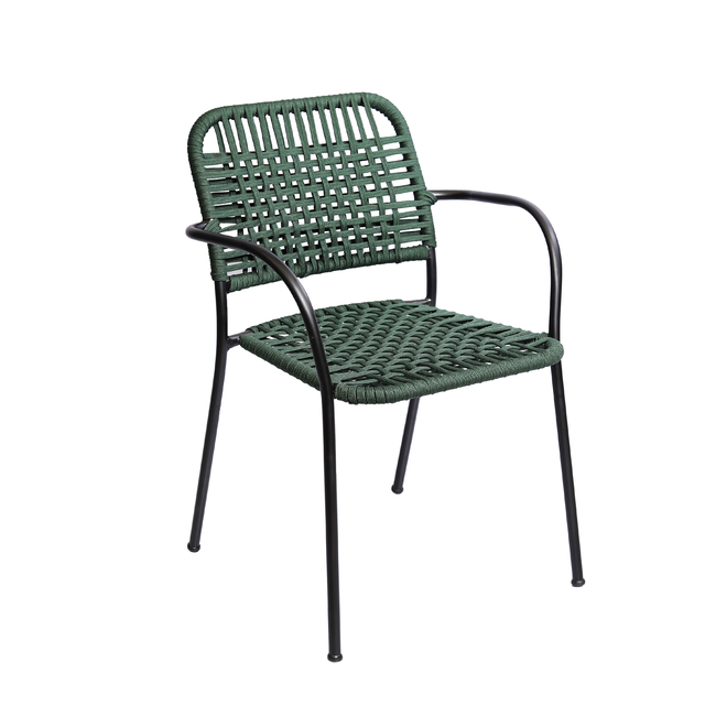 Cadeira Verona - Verde Musgo - Corda Náutica