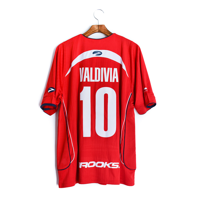 Camisa de futebol Seleção Chile Valdívia Brooks | Para Fanáticos