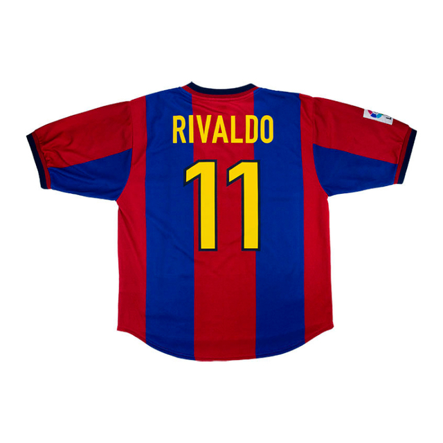 Camisa de Time Barcelona 1998/2000 Rivaldo Nike | Para Fanáticos