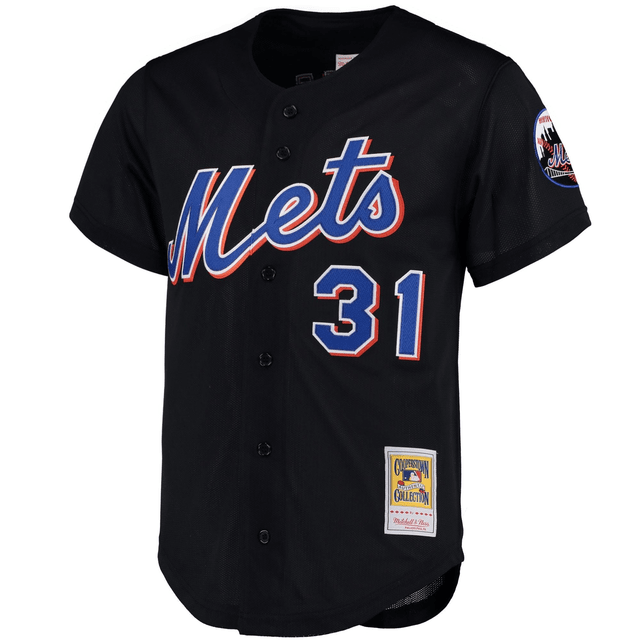 Camisa MLB New York Mets Black Cooperstown