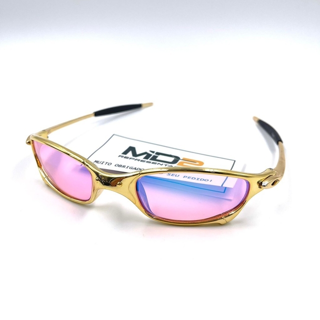 Óculos De Sol Juliet X Metal Lente Rosa - Kit Rosa em Promoção na