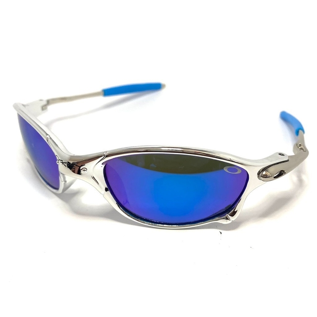 ÓCULOS DE SOL OAKLEY JULIET - LENTE AZUL DARK BLUE ARMAÇÃO CINZA oakley  9025DB1