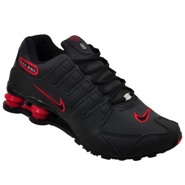 Tênis Nike Shox nz 4 molas preto e vermelho - Fwstoree