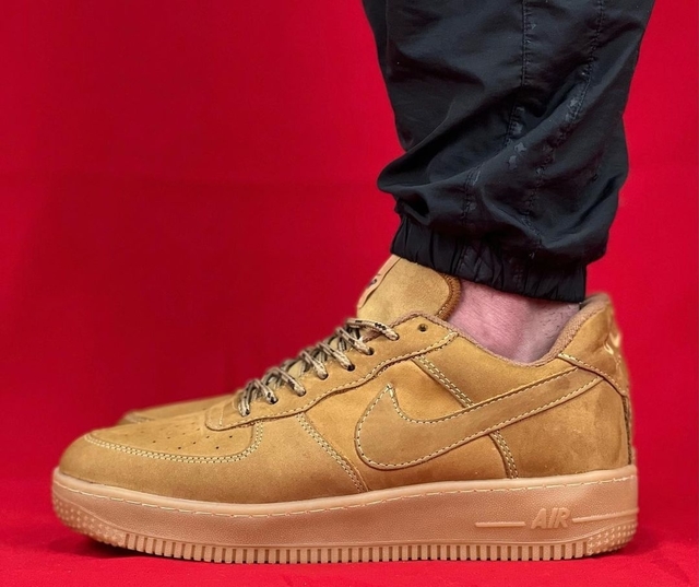 Nike Air Force Low Suede Bege/Caramelo - Fwstoree