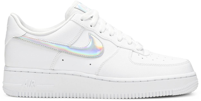 womens air force 1 iridescent swoosh