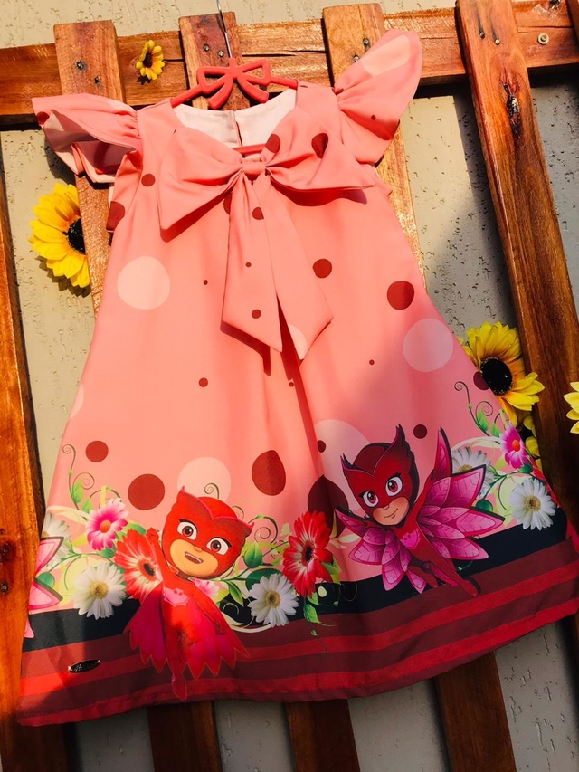 Vestido PJ Masks Corujita modelo infantil
