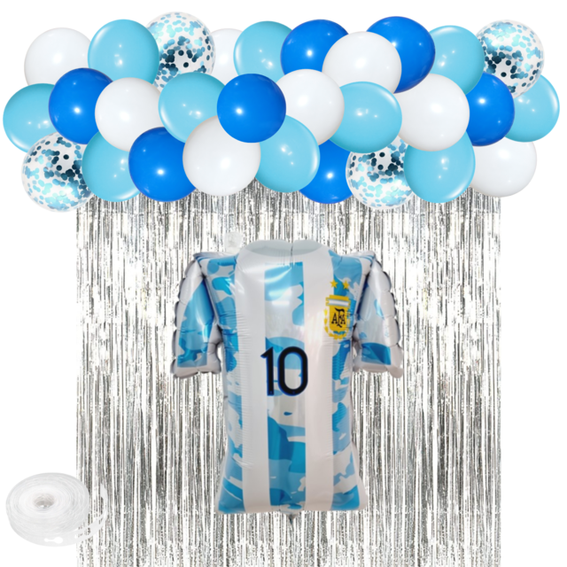 Kit Combo Camiseta Seleccion Argentina Deco Cumpleaños