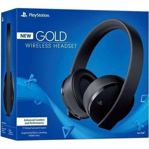 GOLD WIRELESS STEREO HEADSET - PS4 - PS3 - PS VITA