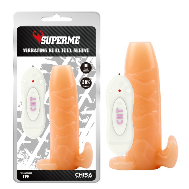 Vibrating Real Feel Sleeve Inttimus Sex Shop