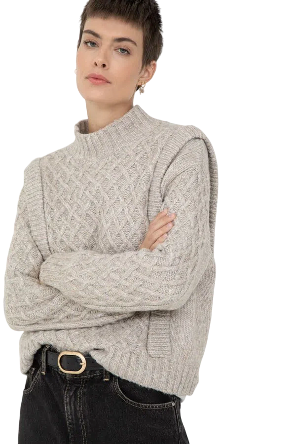 Sweater Polera Polyester Mujer Portsaid Knitted Ohnest (AP736031)