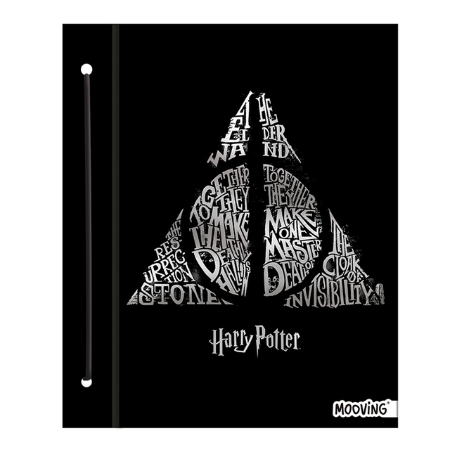 Carpeta n3 con cordon Harry Potter 2 tapas - Deathly Hallows