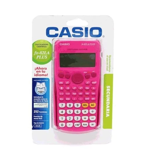 Calculadora Casio rosa fx82LA PLUS - Comprar en Woopy